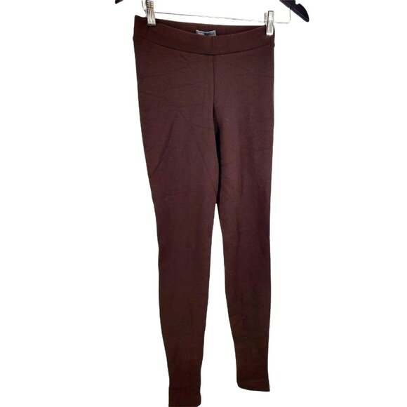 VINCE Stretch Pants Brown Stretch Classic soft High-rise Leggings Luxury - Picture 4 of 11